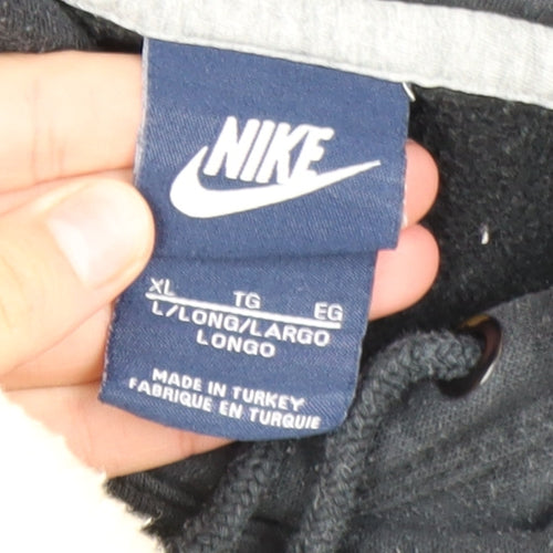 Nike Men's Black XL Pullover Fleece Hoodie with Logo