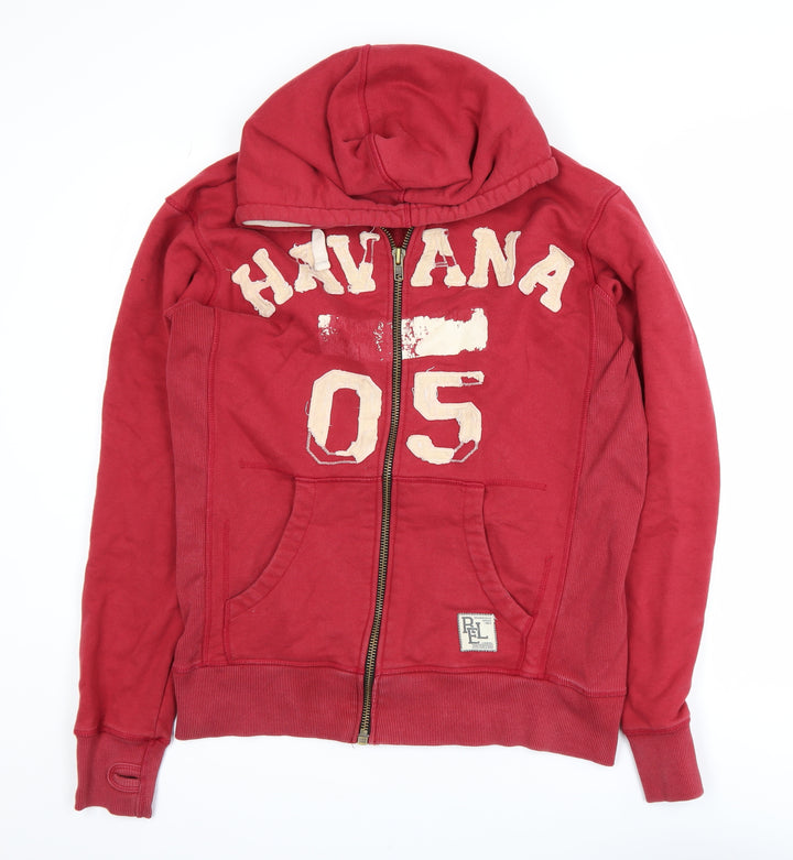Religion Women’s Red Havana 05 Full Zip Hooded Track Jacket L