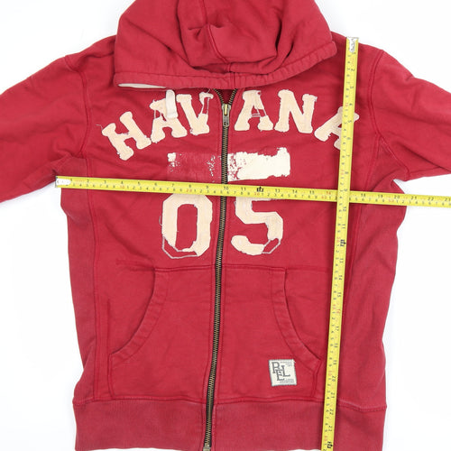 Religion Women’s Red Havana 05 Full Zip Hooded Track Jacket L