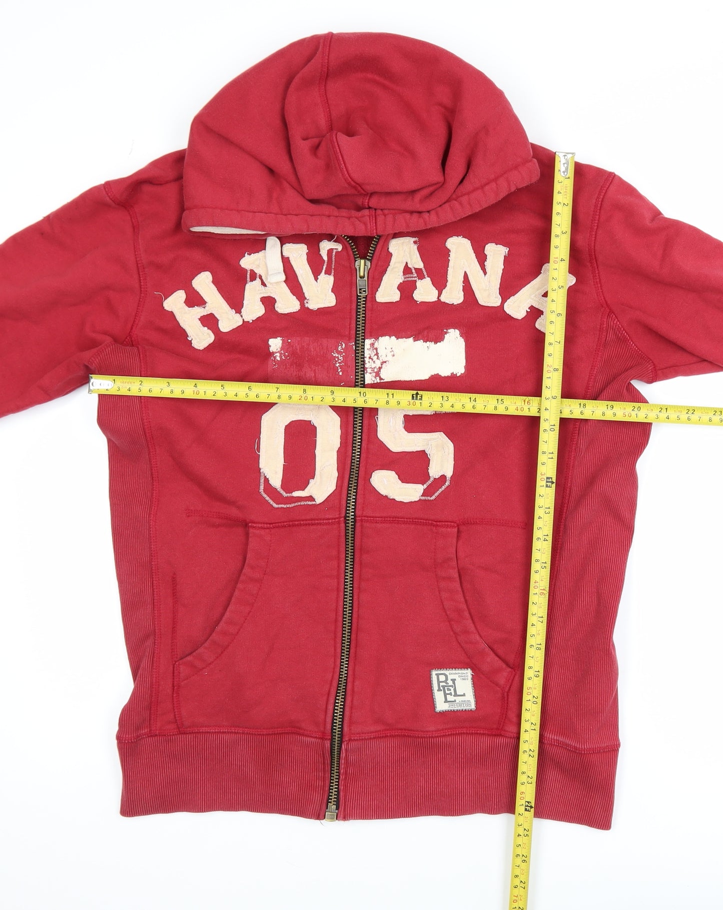 Religion Women’s Red Havana 05 Full Zip Hooded Track Jacket L