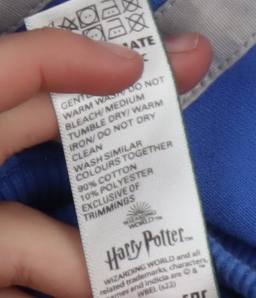 Marks and Spencer Boys Blue Ravenclaw Hoodie Harry Potter 11-12 Years Pullover