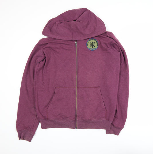 Patagonia Men's Purple Hooded Full Zip Cotton Blend Windbreaker M