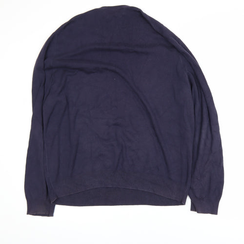 Ralph Lauren Men's Blue V-Neck Cotton Pullover Sweatshirt XL