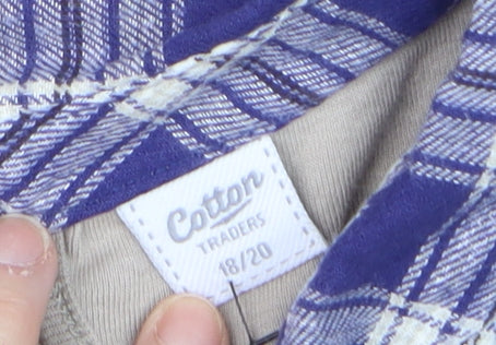 Cotton Traders Women Beige Collared 3/4 Sleeve Pullover Jumper Size 18