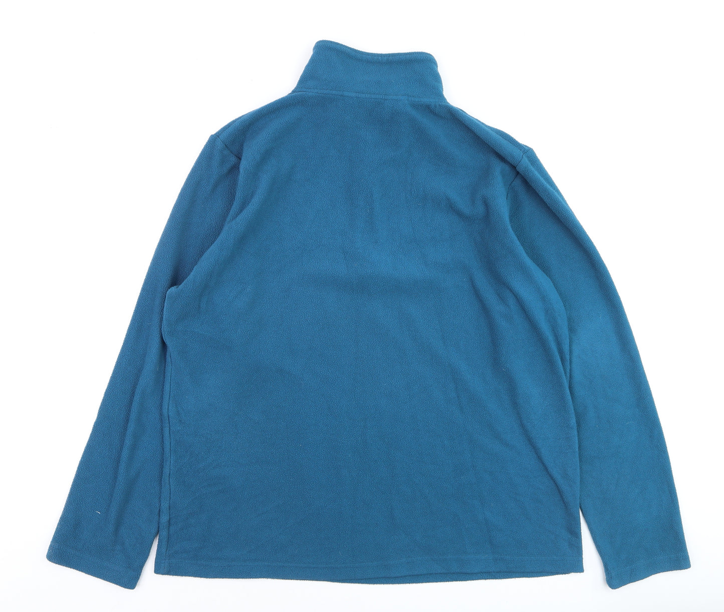 Freedom Trail Men's Blue Fleece 1/4 Zip Pullover Sweatshirt L