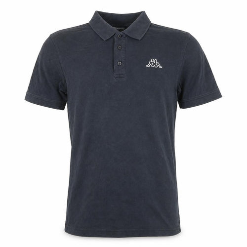Kappa Men's Black Collared Short Sleeve Cotton Polo T-Shirt M