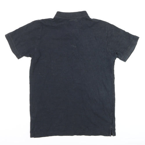 Kappa Men's Black Collared Short Sleeve Cotton Polo T-Shirt M