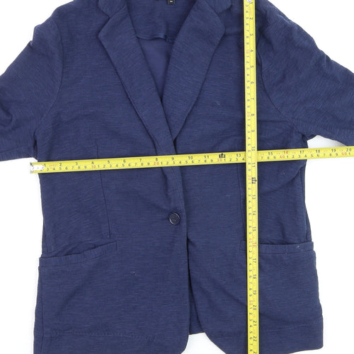 New Look Women's Blue Size 14 Blazer Jacket