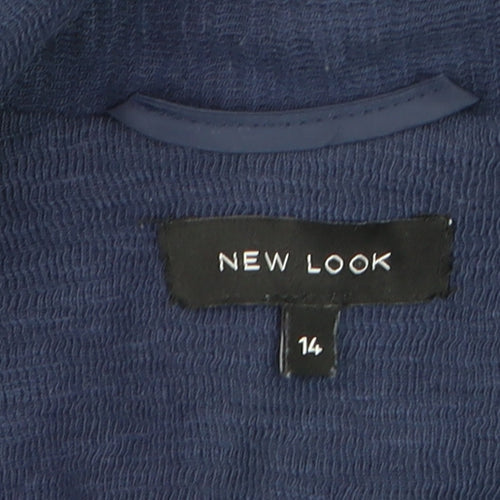 New Look Women's Blue Size 14 Blazer Jacket