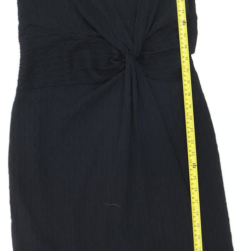 Marks and Spencer Women Black Size 16 Sheath Knee Length Dress