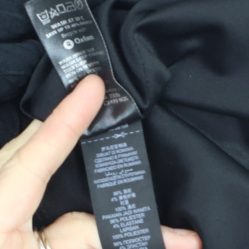 Marks and Spencer Women Black Size 16 Sheath Knee Length Dress