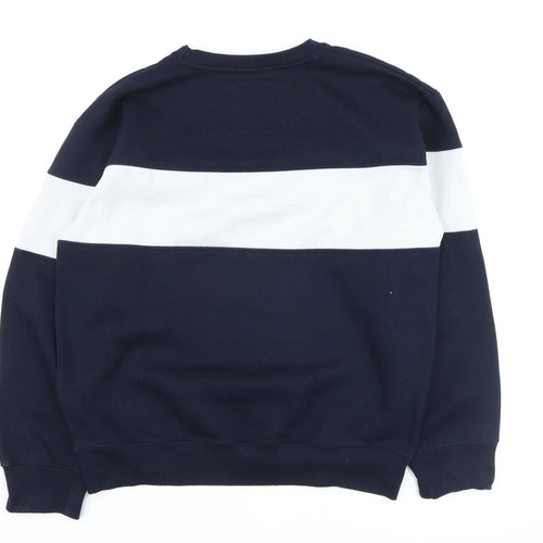 New York Popular Men’s Blue Crew Neck Pullover Jumper Size L