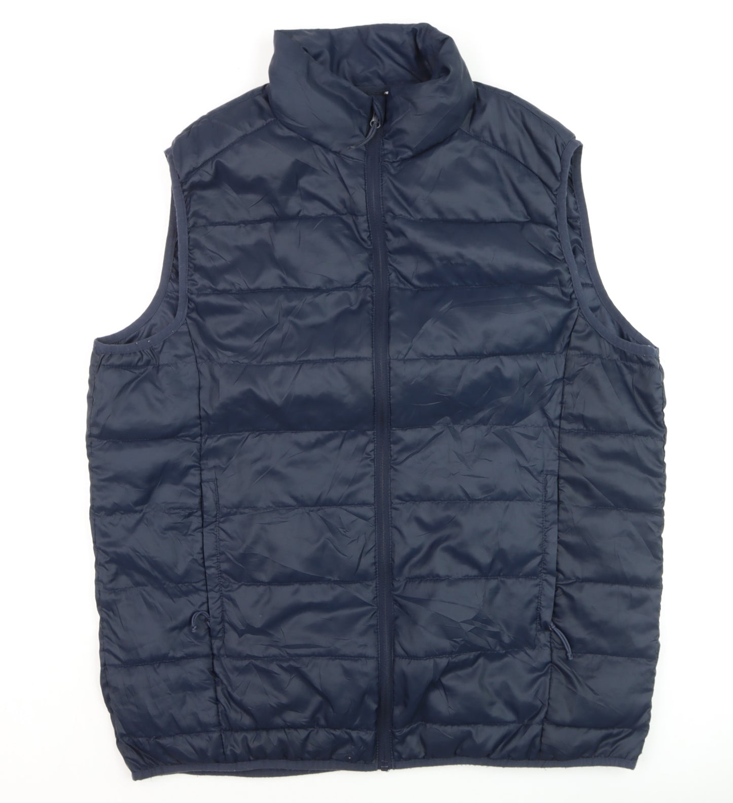 Freedom Trail Men's Navy Padded Waistcoat Gilet Size L Polyester