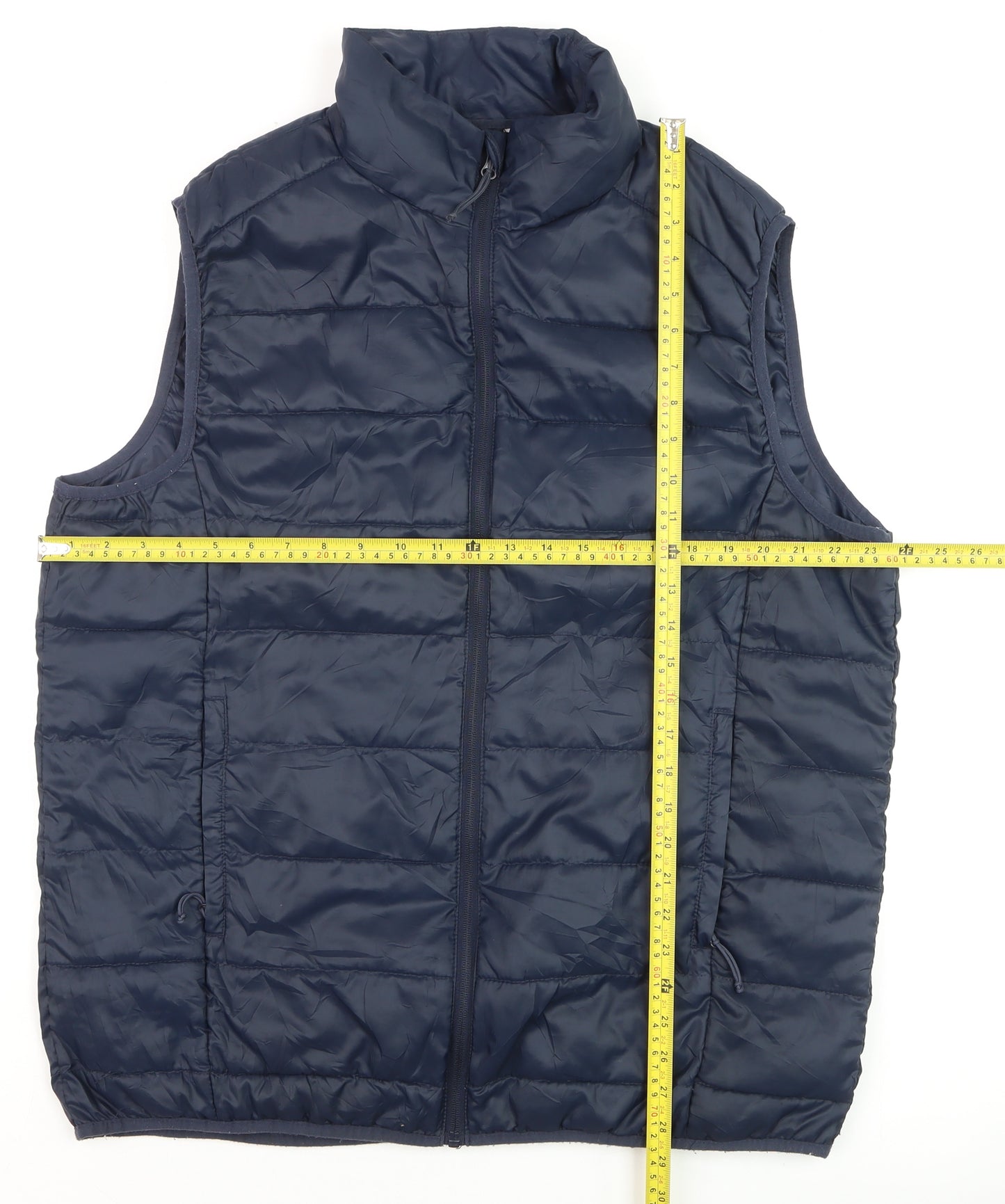 Freedom Trail Men's Navy Padded Waistcoat Gilet Size L Polyester