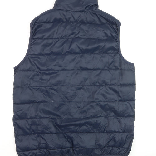 Freedom Trail Men's Navy Padded Waistcoat Gilet Size L Polyester