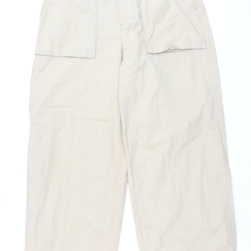 Mavi Men Beige Cargo Trousers M Cotton Blend Casual Relaxed Fit