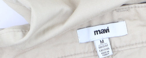 Mavi Men Beige Cargo Trousers M Cotton Blend Casual Relaxed Fit