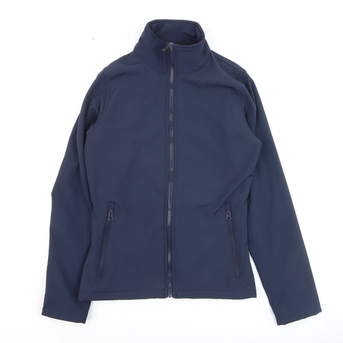 Regatta Women's Blue Softshell Jacket UK 12 Full Zip Outdoor Coat