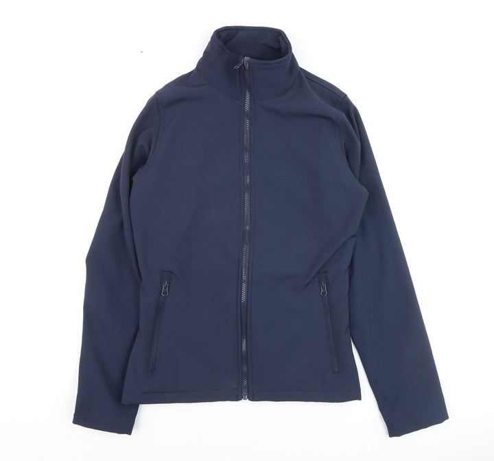 Regatta Women's Blue Softshell Jacket UK 12 Full Zip Outdoor Coat
