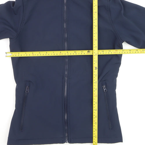 Regatta Women's Blue Softshell Jacket UK 12 Full Zip Outdoor Coat