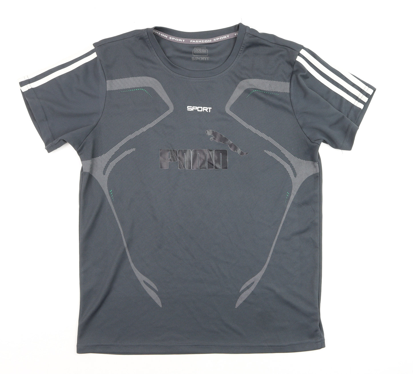 Fashion Sport Boys Grey XL Lightweight Active T-Shirt