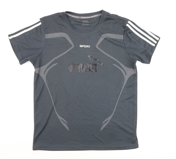 Fashion Sport Boys Grey XL Lightweight Active T-Shirt