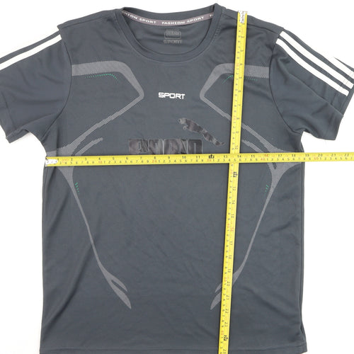 Fashion Sport Boys Grey XL Lightweight Active T-Shirt