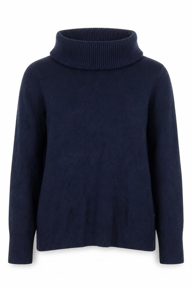 Gap Women's Blue Cowl Neck Knit Jumper XS Long Sleeve