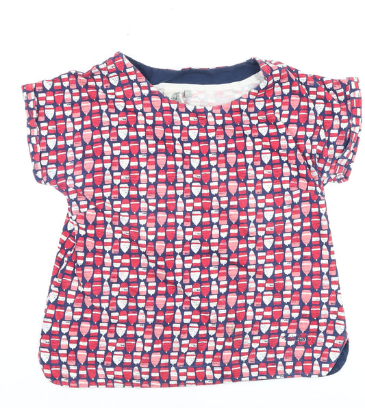 Weird Fish Women's Multicoloured Cotton T-Shirt Size 12