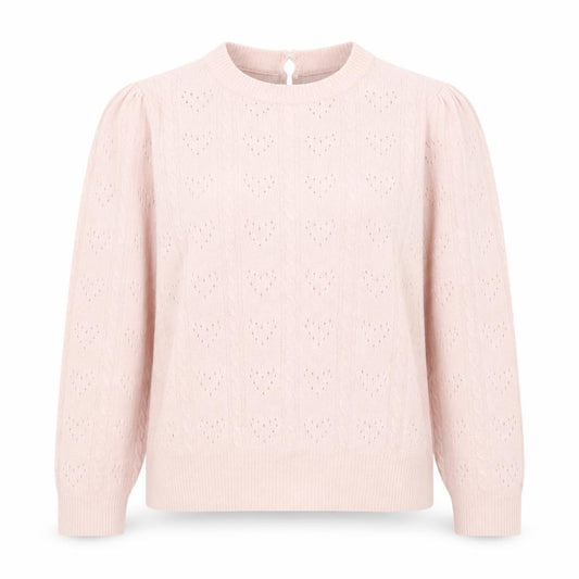 Front view of Nobody's Child Women's Pink Crew Neck Knit Jumper, size 10-12