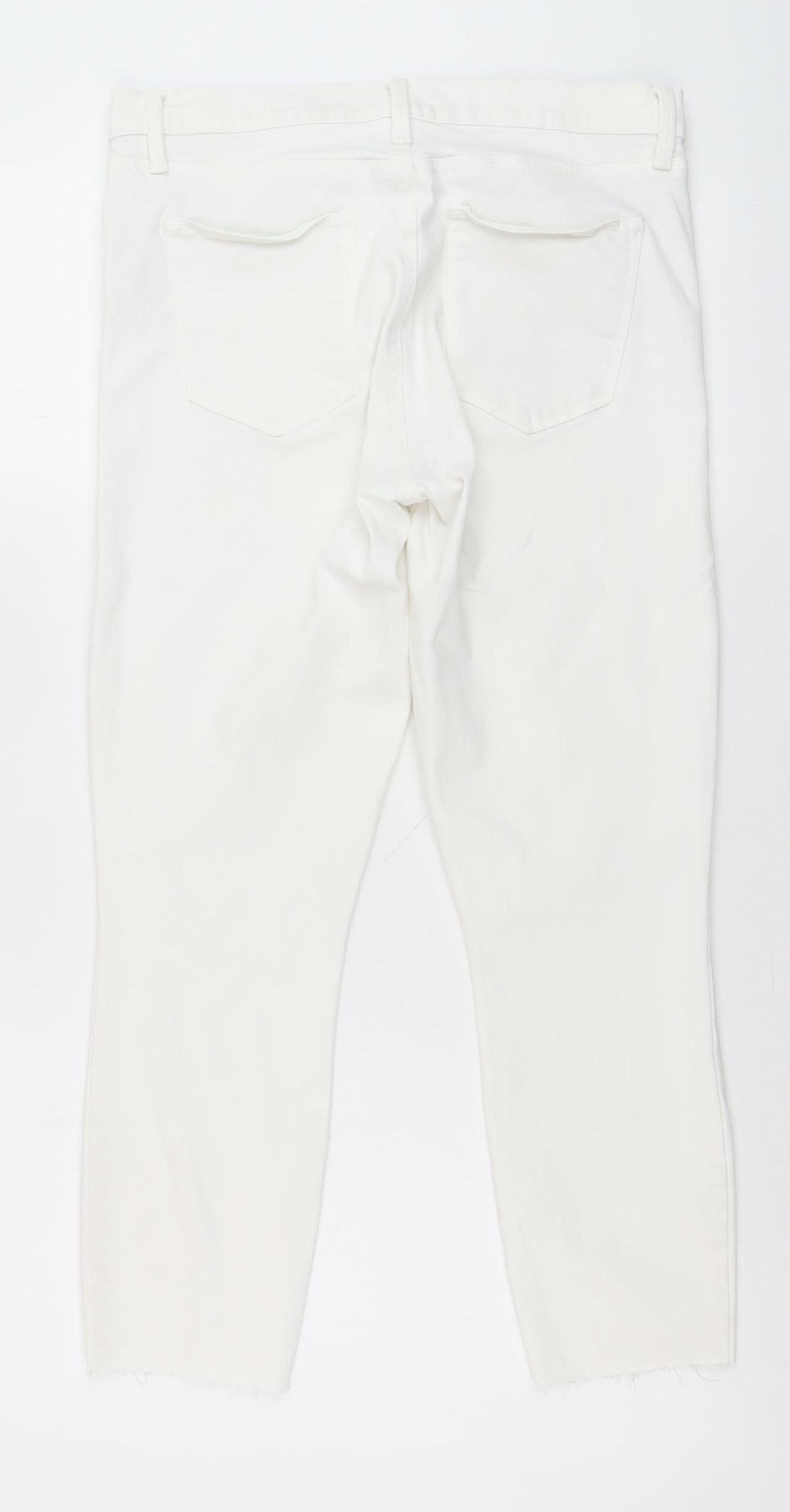 Gap Women's White True Skinny Ankle Jeans Size 10 Stretch Denim