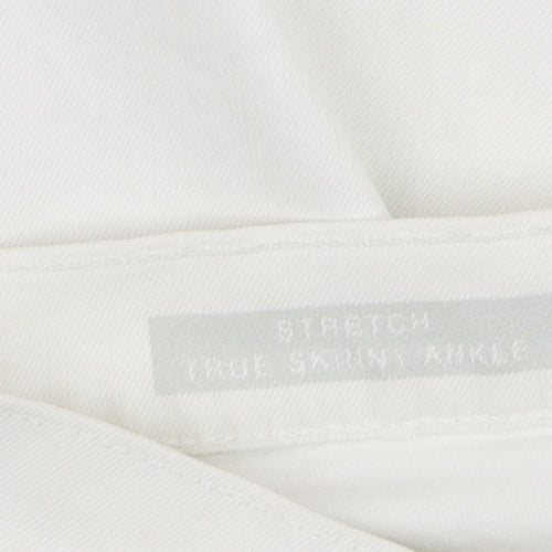 Gap Women's White True Skinny Ankle Jeans Size 10 Stretch Denim
