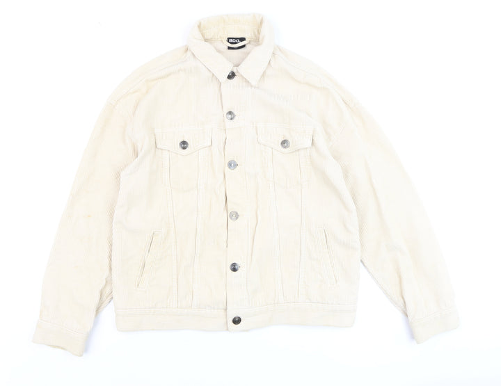 BDG Men's Beige Corduroy Button Jacket Small Regular Fit