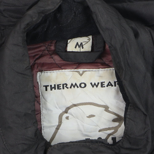 Thermo Wear Men's Black M Winter Parka Jacket Windproof Lined