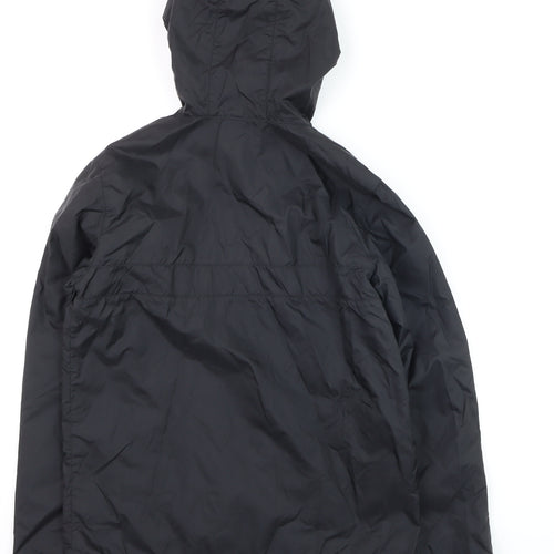 Vans Boys Black Medium Hooded 1/4 Zip Windbreaker Jacket