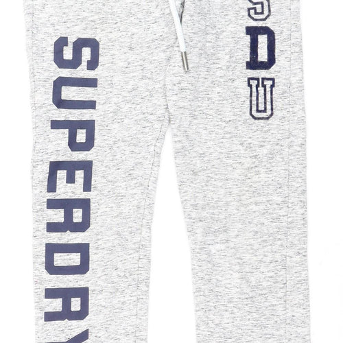 Superdry Women's Grey Jogger Sweatpants XS Drawstring Athleisure
