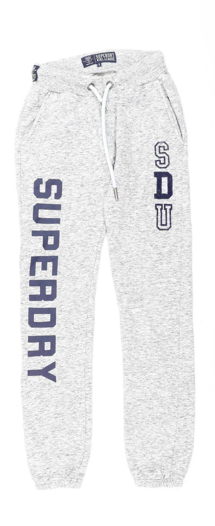 Superdry Women's Grey Jogger Sweatpants XS Drawstring Athleisure