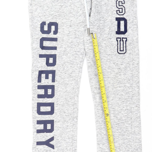 Superdry Women's Grey Jogger Sweatpants XS Drawstring Athleisure