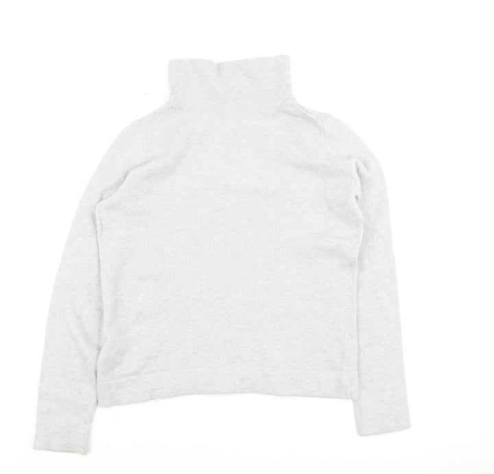 Hobbs Women’s Grey Roll Neck Cashmere Wool Jumper Size M