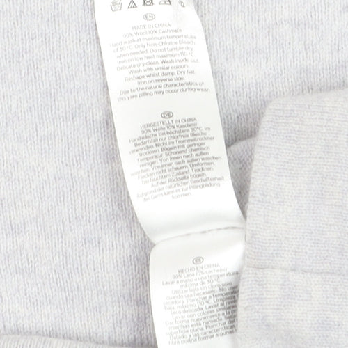 Hobbs Women’s Grey Roll Neck Cashmere Wool Jumper Size M