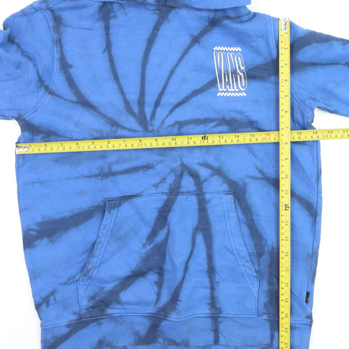 Vans Boys Blue Tie-Dye Pullover Hoodie Large Cotton Casual