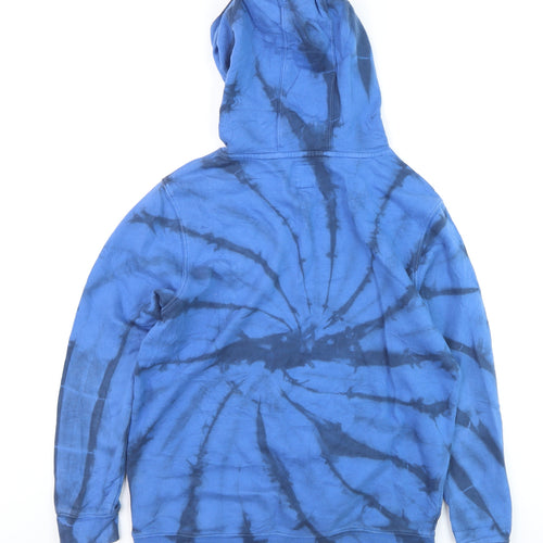 Vans Boys Blue Tie-Dye Pullover Hoodie Large Cotton Casual