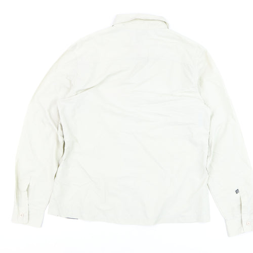 Berghaus Women Beige Size 12 Long Sleeve Nylon Button-Up Shirt
