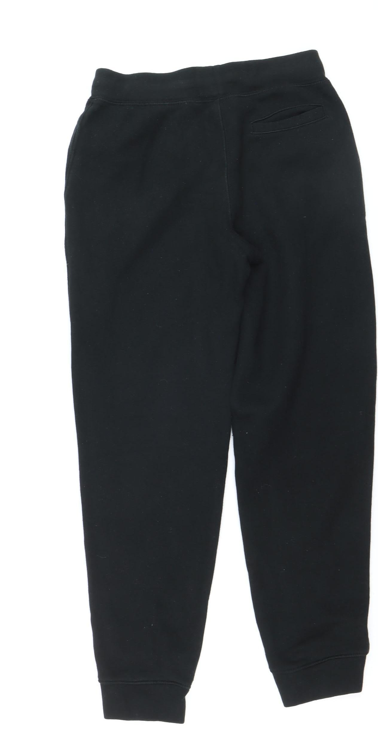 Polo Ralph Lauren Boys Black Jogger Sweatpants M (10-12) Fleece Trousers