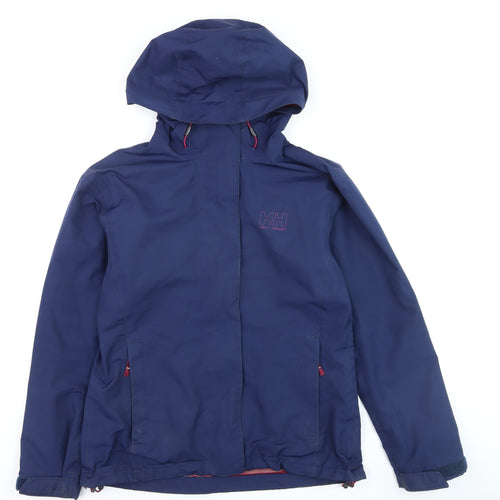 Helly Hansen Women's Blue Waterproof Hooded Rain Jacket Size S