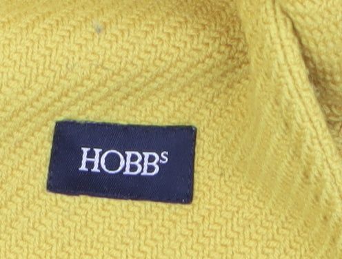 Hobbs Women's Yellow Wool Short Overcoat Size 14 Classic Style