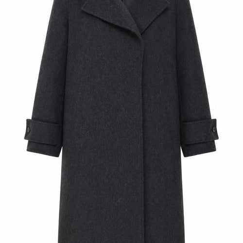 Marks and Spencer Autograph Women’s Charcoal Wool Cashmere Long Coat Size 8