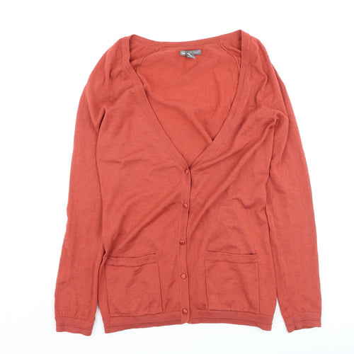 Gap Women’s Brown 100% Merino Wool Cardigan XS V-Neck Long Sleeve
