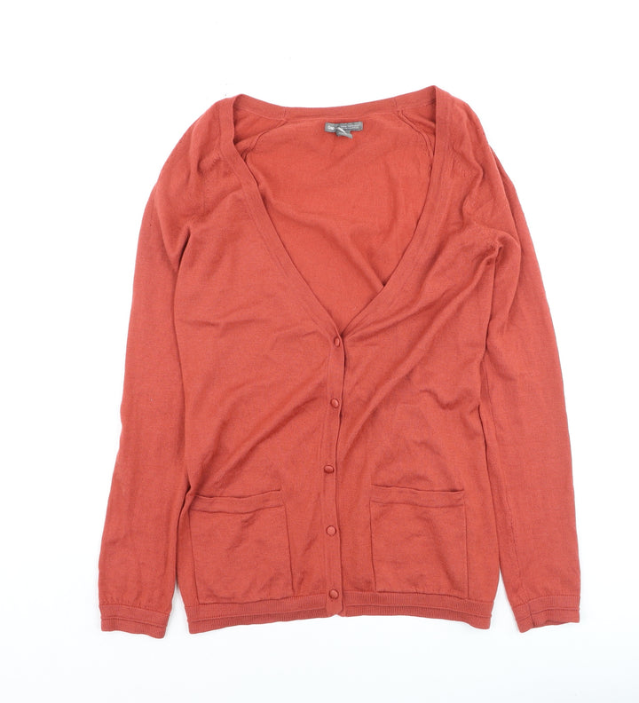 Gap Women’s Brown 100% Merino Wool Cardigan XS V-Neck Long Sleeve
