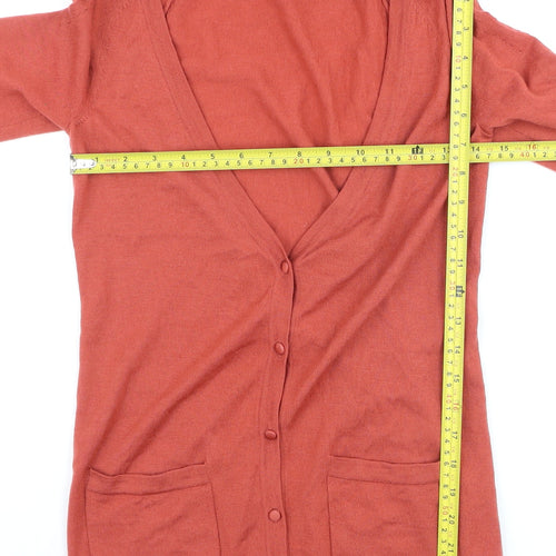 Gap Women’s Brown 100% Merino Wool Cardigan XS V-Neck Long Sleeve